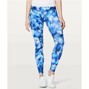 Lululemon Wunder Under Low-Rise Tight  Blush Blossom Alpine White Midnight Navy
